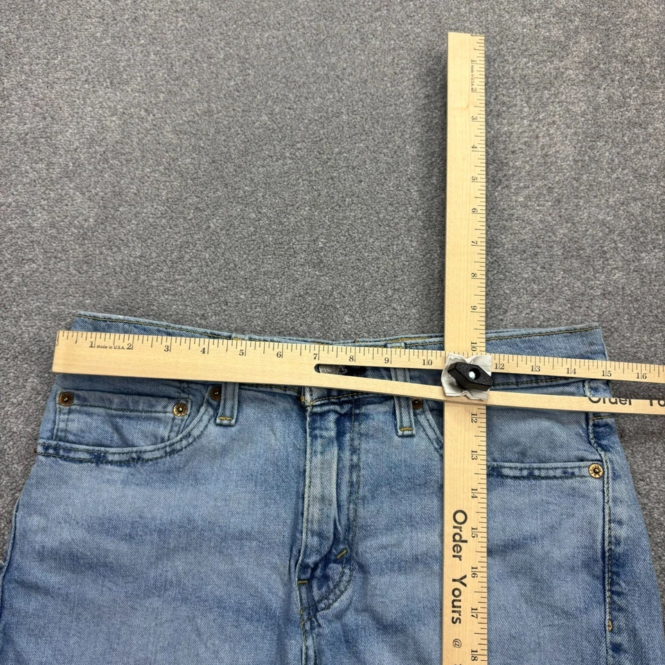 Pantalones Cortos Levis Denim Para Mujer W30 Azul Pantalones Cortos Mamá Relajado Rojo Pestaña Y2K Lavado EE. UU. Dama* Foto 3 de 4