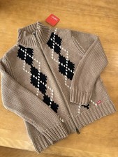 wunderschöne Esprit Strickjacke, Größe L. Neu Rautenmuster