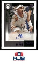 2021 Chronicles Draft Picks Jordan Burns Score Rookie Purple #/49 Auto #SR-JBU