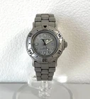 Vintage Seiko Alba Aqua Gear V782-0060 Quartz 1400 Dive Watch Gray Grey Japan