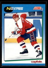 1991-92 Score Nick Kypreos Washington Capitals #432