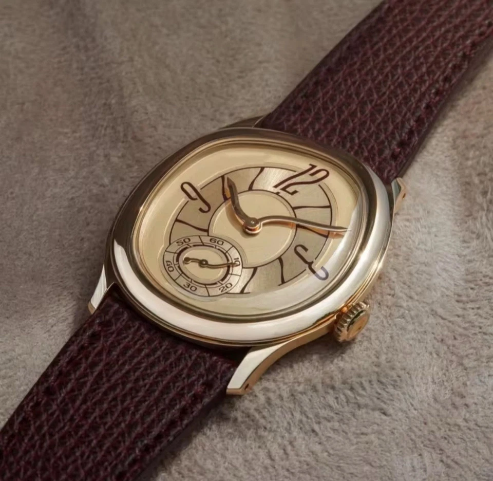 Mirage Gold Watch Dali Paris Crash Melting Vintage Rare French Homage Irregular - image 2 of 4