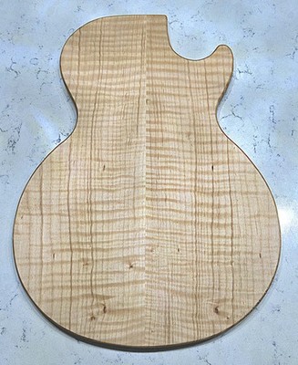 Handcrafted Curly Maple LP Guitar Cutting Board