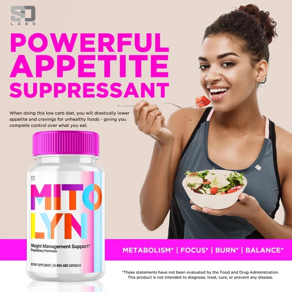 (2 Pack) Mitolyn Advanced Weight Loss Support Mito Lyn Maximum Strength 120ct US