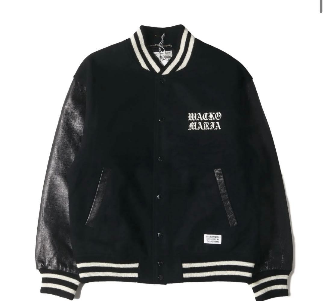 WACKO MARIA 23AWLEATHER VARSITY JACKET