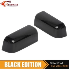 2PCS Black Mirror Covers Overlay For 2004-08 F150 2006-2008 Mark LT Accessories