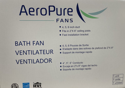 AeroPure ABF110L5FHB - Bath Fan/Exhaust Fan Ventilator - *READ*