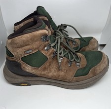 Merrell J16929 Ontario 85 MID Waterproof Trekking Boot Sz 12 Brown Green Cordura
