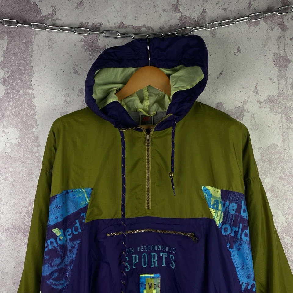 Vintage Nike Jacket Swoosh Y2K Men’s Drill Nylon Sports Rare 90s Size L - Image 2 of 4