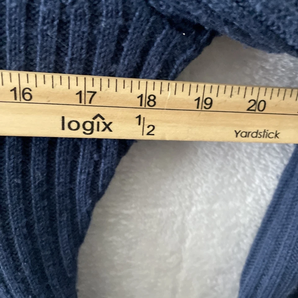 Suéter Top Mujer Antonio Melani Azul Medio Mezcla Lana Sólida Manga Larga Foto 4 de 4