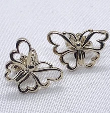 Tiffany & Co Sterling Silver 925 Butterfly Earrings