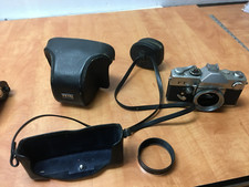 Vintage Petri FT 35mm film camera body  Leather Case READ