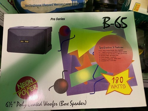 NEON POWER 6 1/2 INCH PRO SERIES Main Stereo Speaker - Black Pack of 2 - Picture 6 of 9