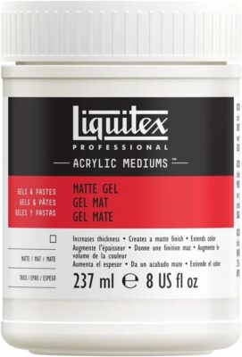 Liquitex Profi Acryl Medium für Acrylfarbe, mattes Gel, 237 ml