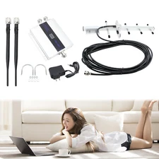 GSM 900MHZ Mobile Phone Signal Amplifier Repeater Network Booster + Antenna Kit