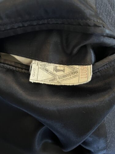 Vintage The Custom Shop Hughes & Hatcher Suffrin Heavy Wool Overcoat Black Sz 50 - Picture 11 of 11