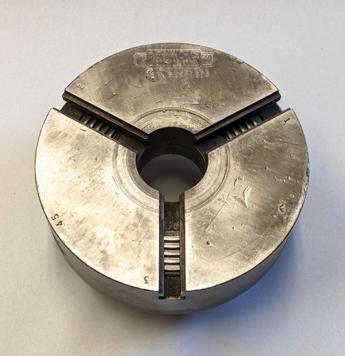 Cushman 6" Lathe 3 Jaw Chuck w/ 6 Jaws off a Monarch 10EE ~ D1-3 Mounting (5851 - Picture 7 of 8