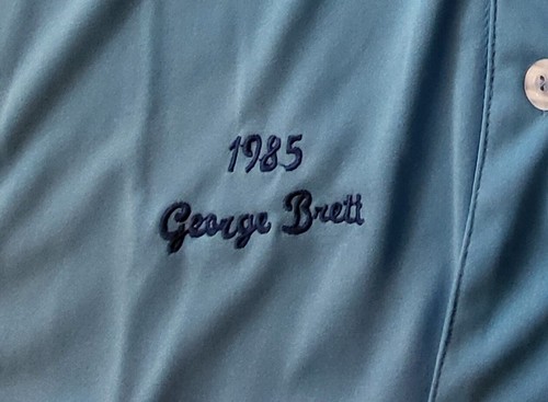 George Brett #5 K.C. Royals Stitched Blue Vintage Cooperstown Collection Jersey - Picture 2 of 5