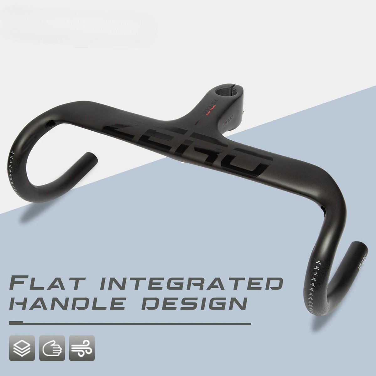 Integrated Road Bicycle Handlebars Carbon Fiber 400/420