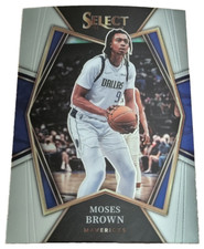 2022 Panini Select Basketball Card Moses Brown NBA Dallas Mavericks (J2
