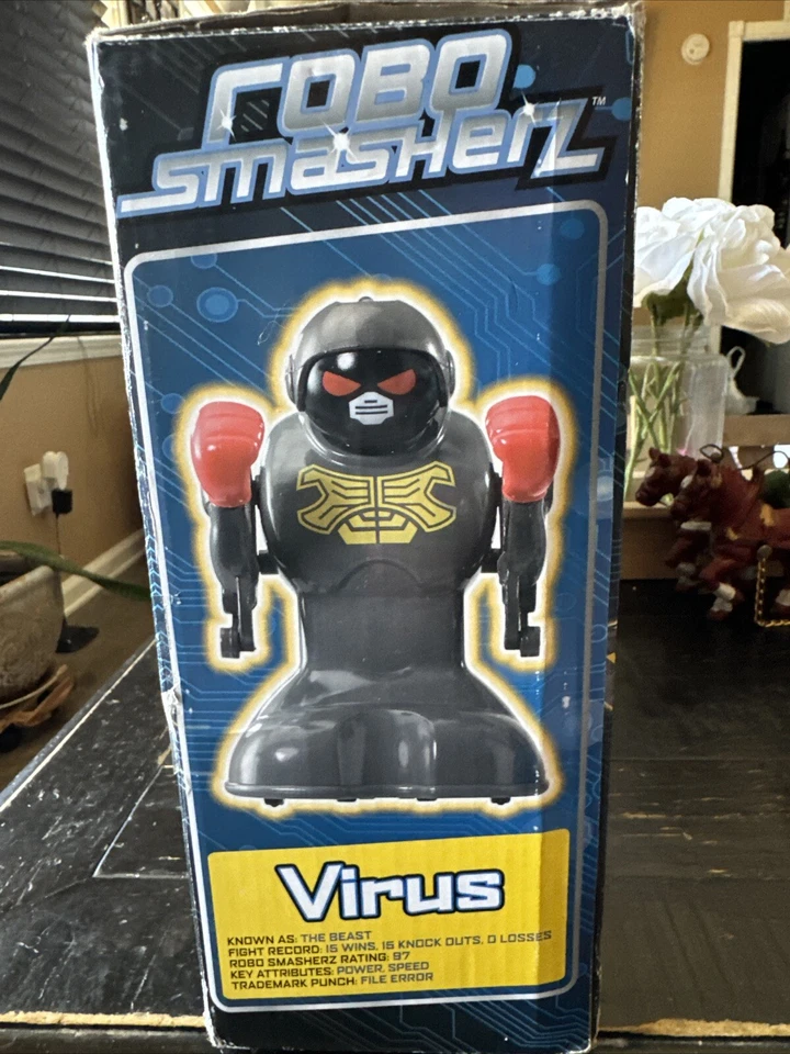Robo Smasherz Robot de Lucha Juego Nuevo En Caja Brilla en la Oscuridad Dos Bots Foto 3 de 4