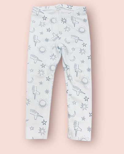 Cat & Jack unicorn moon stars print pajama pants light blue girl 3T