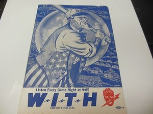 1941 BALTIMORE ORIOLES PROGRAM SCOREBOOK VS NEWARK RARE ...