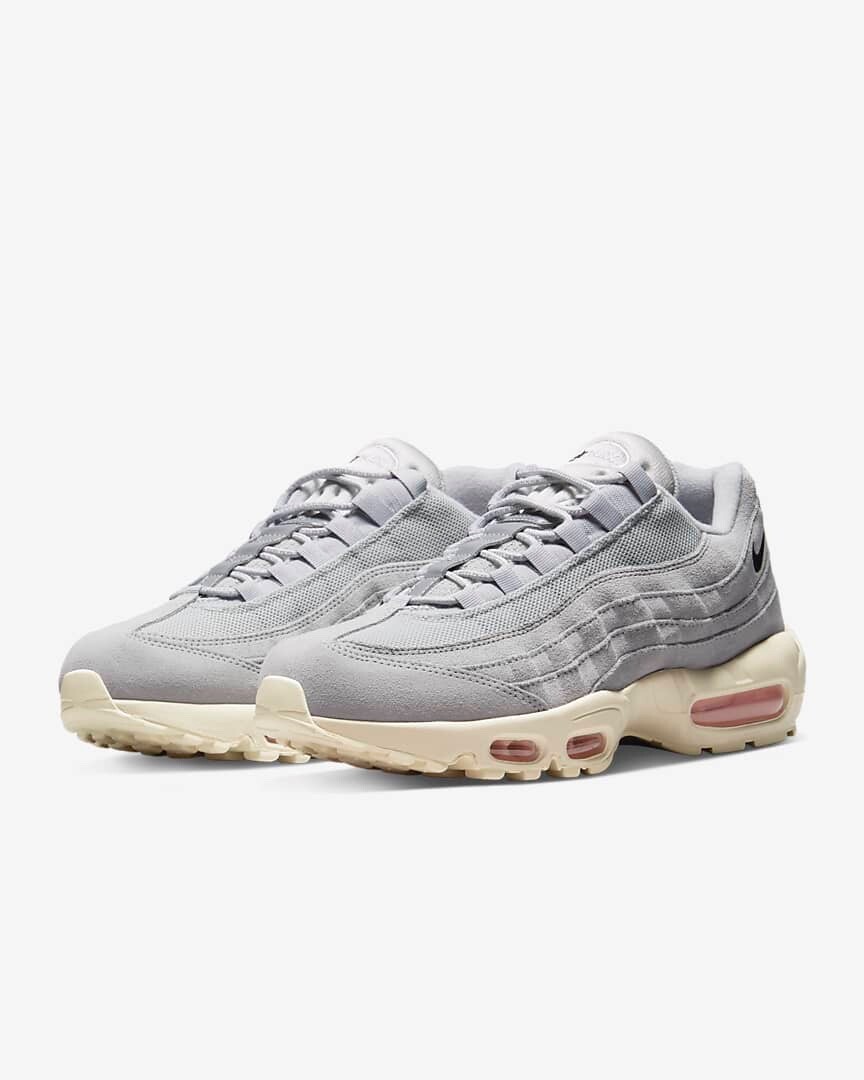 NIKE★AIR MAX 95★GREY FOG/PINK FOAM /COCONUT MILK New Nike Air Max 95 