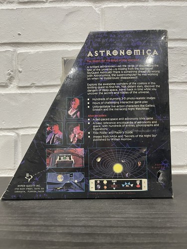 Astronomica Quest Edge Of Universe Big Box Pc Game Rare Sealed Poster Vintage - Picture 2 of 7