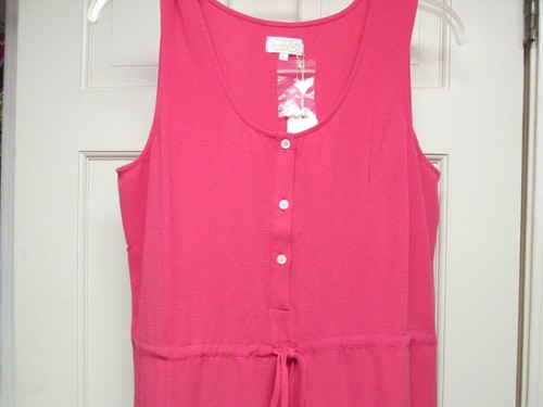 Maxi Vestido Rosa Coral de Mud Pie, Sin Mangas, Talla Grande, Nuevo con Etiquetas - Imagen 2 de 3