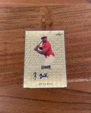 Bryce Bush 2017 Leaf Metal Gold Super Prismatic 1/1 Superfractor Auto NRMT+ RC