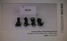 New Freedom Mirco 4-Port Power Hub Kit, White 185-00090