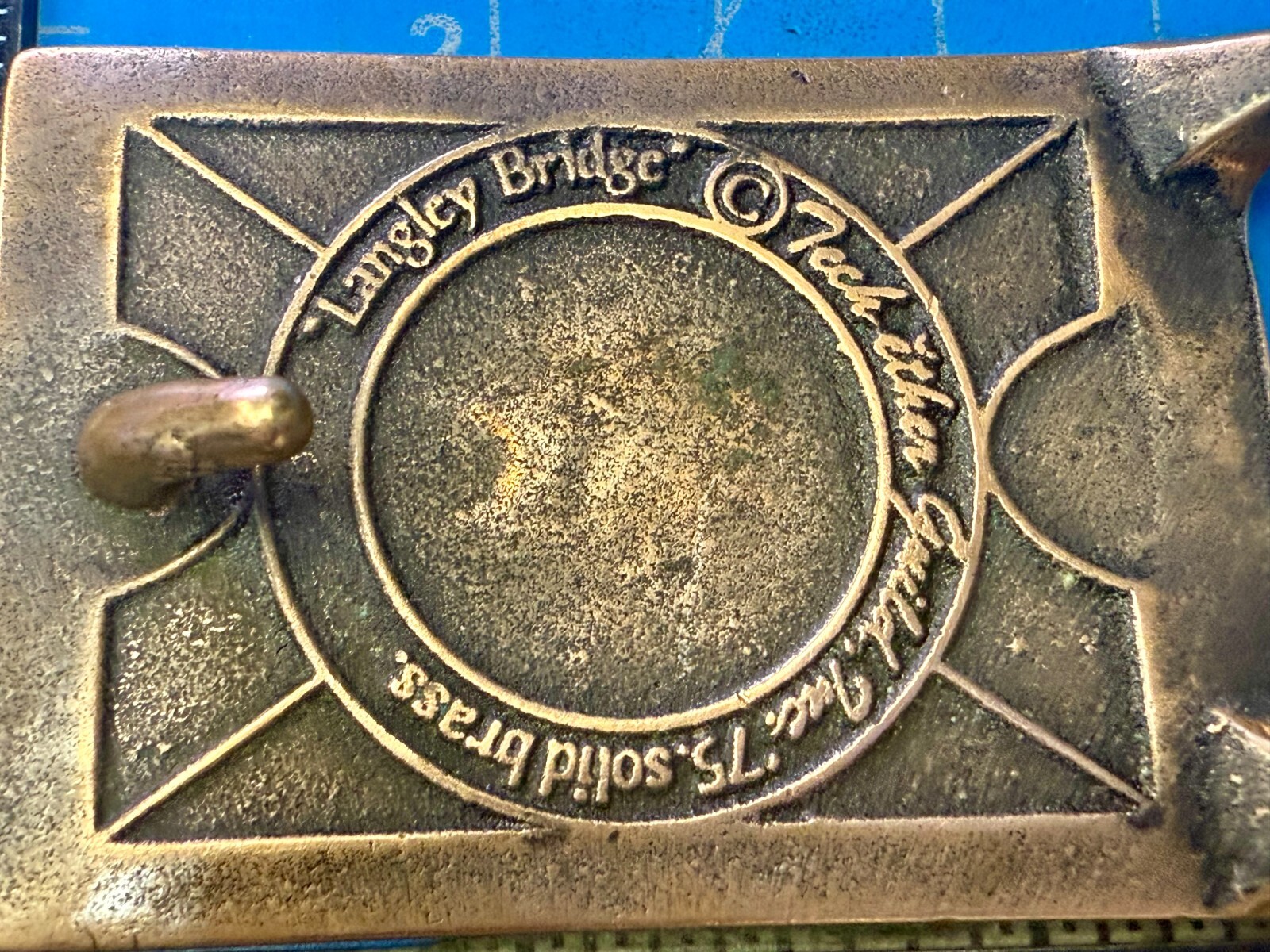 Historic Langley Covered Bridge Solid Brass  1975… - image 5