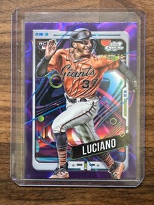2024 Topps Cosmic Chrome Marco Luciano RC Purple Nebula /150
