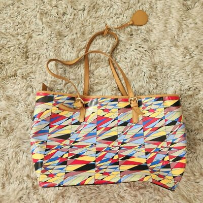 Colorful Geometric Pattern Tote Bag