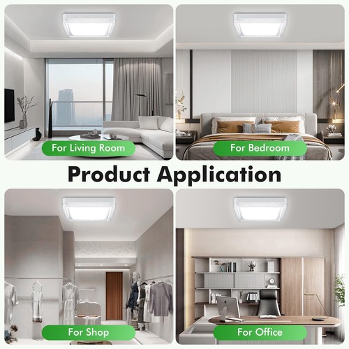 Pannello LED plafoniera camera da letto plafoniera soggiorno corridoio bagno lampada NUOVO - Foto 56 di 87
