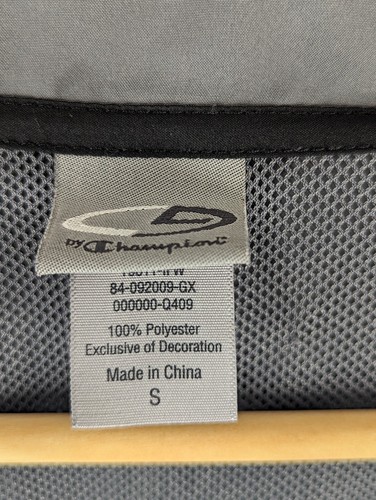 Champion Jacket Mens Small Gray Full Zip Lightweight Long Sleeve - Picture 2 of 16