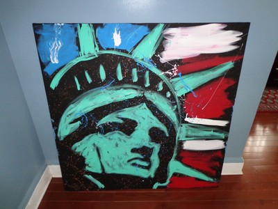 Tim Decker Lady Liberty Statue Of Liberty Patriotic Usa Large