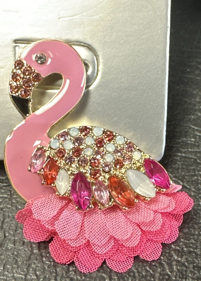 (4) Pendientes SUGARFIX BAUBLEBEAR “Rosa Fuera de la Caja” Rosa Flamenco Níquel NUEVO Foto 3 de 4