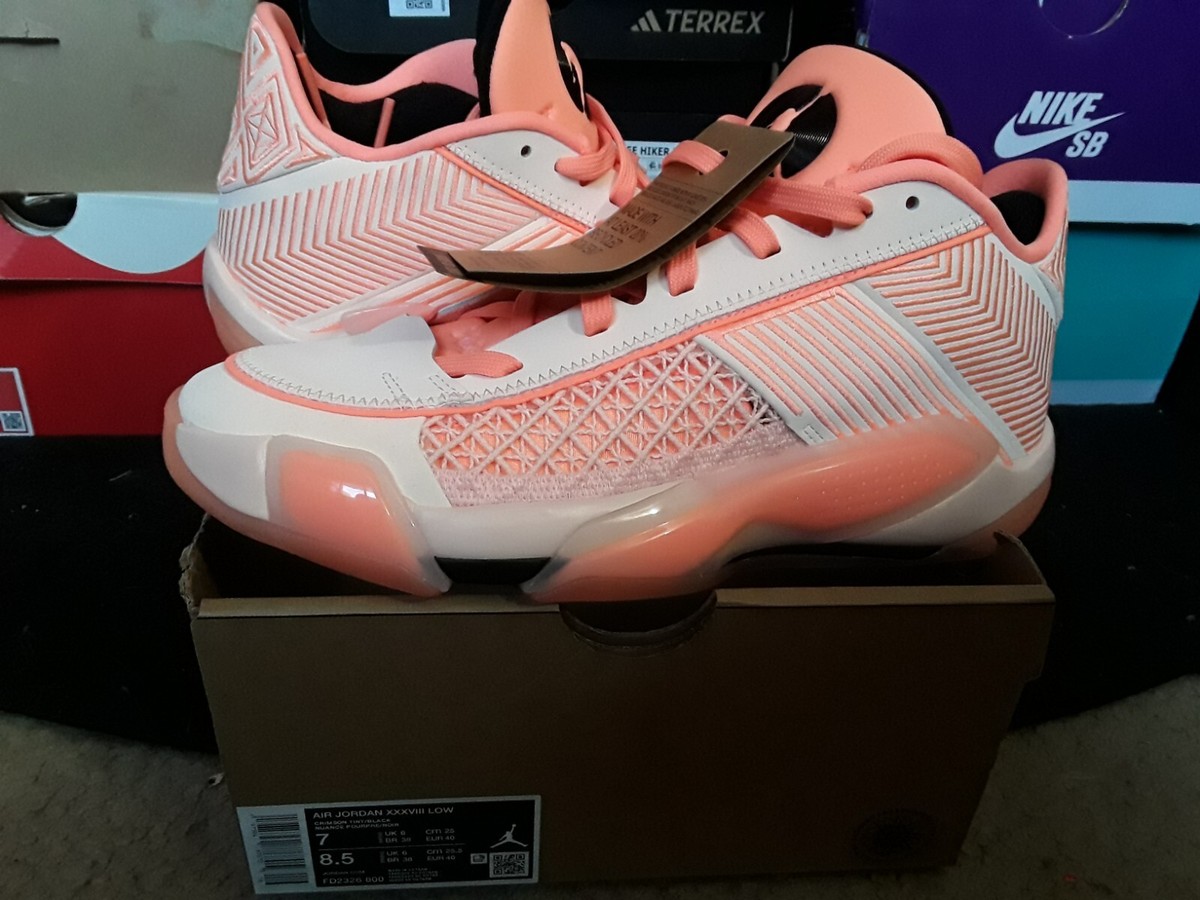 Nike Air Jordan XXXVIII 38 Low Crimson Tint Black Orange Pink 1 iv