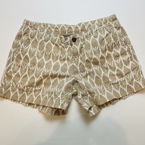 Pantalones Cortos The North Face Maywood Para Mujer 4 Tostado Blanco Mezcla de Lino Estampado Ikat Playa - Imagen 2 de 11