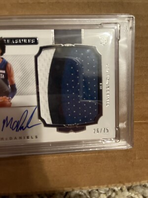 【激レア期間限定出品・1/1 RC auto】Jaden Mcdaniels Jaden McDaniels 1/1 RC Auto Card - Limited Edition Die-Cut