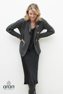 asymmetrical button cardigan
