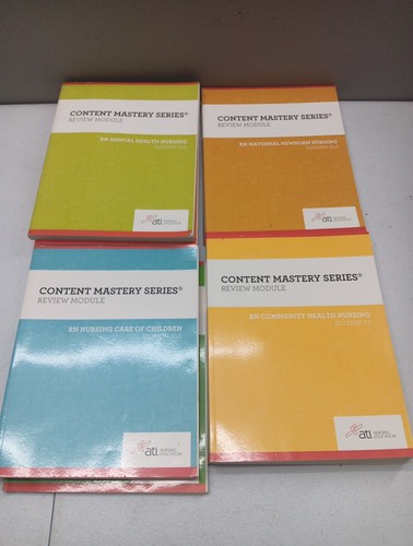 ATI Content Mastery Series Review Modules Set 8 Books Study Test RN Nursing - Picture 4 of 4