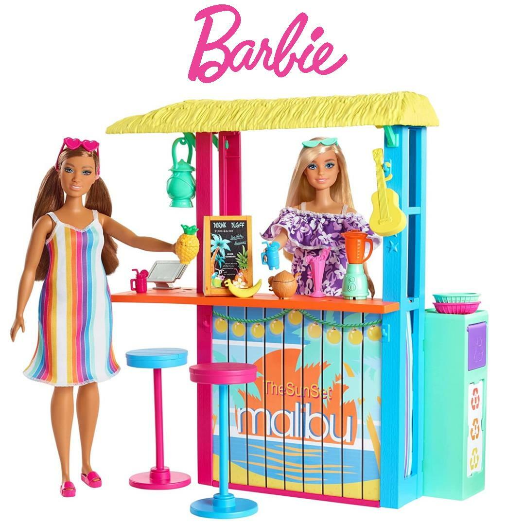 Barbie Loves the Ocean Beach Shack Dolls Sets New Kids Mattel
