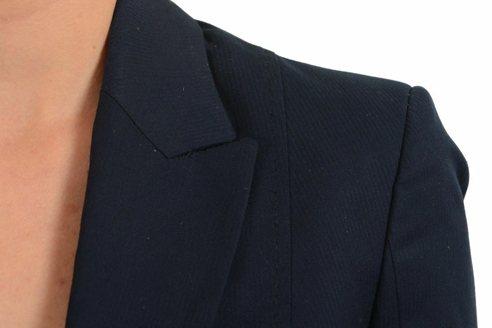 C'N'C Costume National Women's Navy Blue One Button Blazer US 4 IT 40 - Image 3 of 4