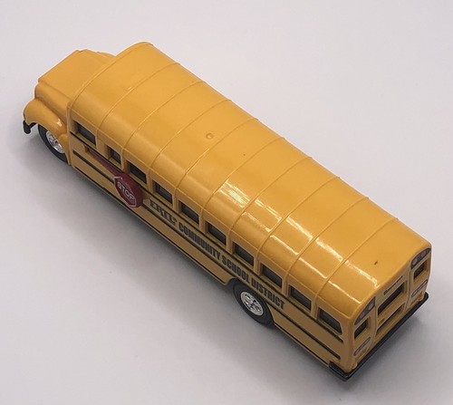 Tomy Ertl Juguete Autobús Escolar Comunitario Distrito Escolar 5" Señal de Parada Móvil Amarillo - Imagen 6 de 9