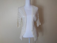 Ann Taylor Loft Sweater Women's X Small White Lightweight 3/4 Sleeve NEW