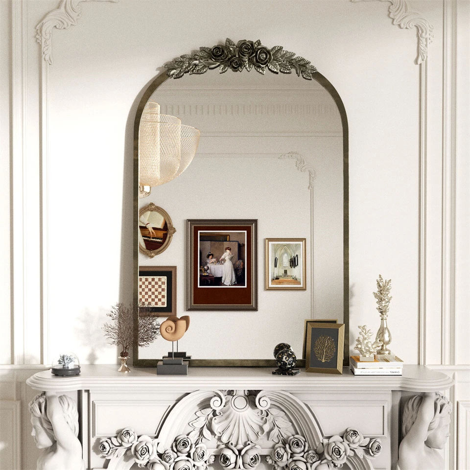Upgrade Vintage Wall Mirror Entryway Hallway Accent Mirrors For Home Decorative - image 2 of 4