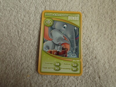 Morrisons - Disney Paris: 20th Anniversary ''DUMBO & MRS JUMBO'' #C2 Trading Card